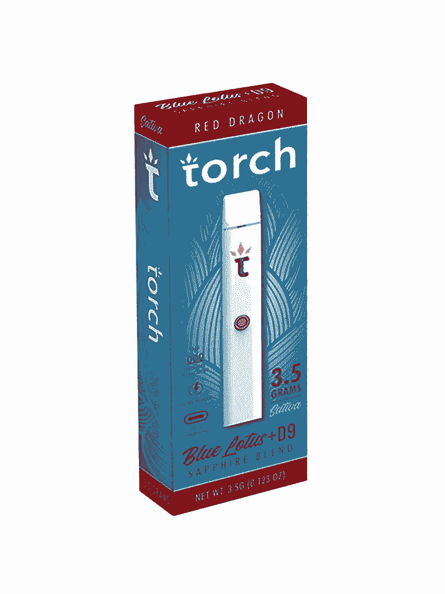 Red-Dragon-Torch-Blue-Lotus-D9-S.png THC Vape in pakistan Torch Blue Lotus Red Dragon Sativa - Image 1