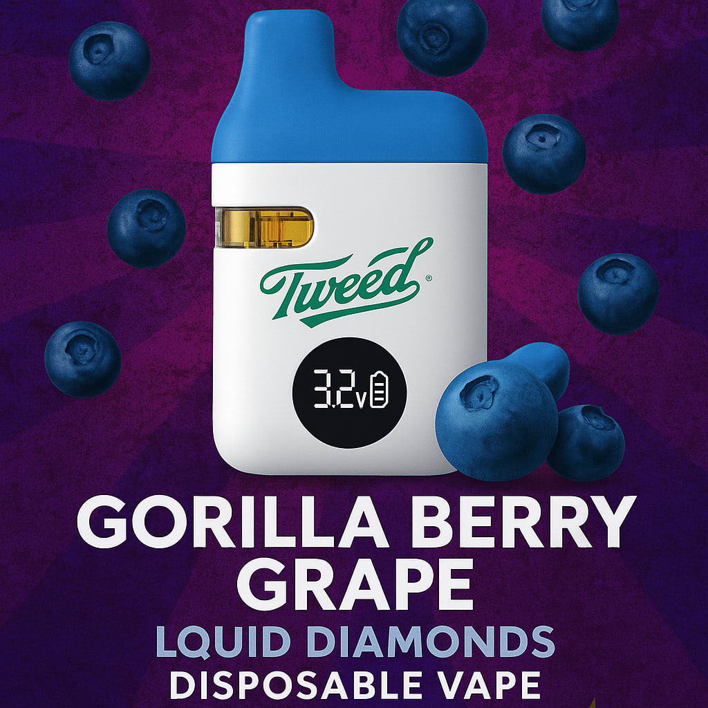 unrzzv0jcnbkyuuqkisj.jpg Tweed Gorilla Berry Grape Liquid Disposable Vape In Pakistan - Image 1